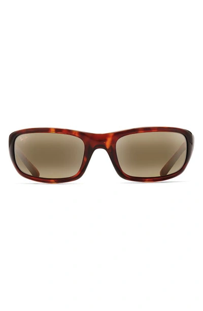 Maui Jim Stingray 55mm Polarized Sunglasses In Havana