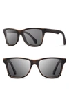 SHWOOD 'CANBY' 54MM POLARIZED WOOD SUNGLASSES,CANBY WOOD D P