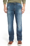 Mavi Jeans Myles Straight Leg Jeans In Shaded Williamsburg