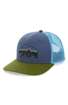 PATAGONIA FITZ ROY BEAR TRUCKER CAP - BLUE,38200