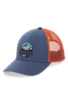 PATAGONIA FITZ ROY SCOPE LOPRO TRUCKER CAP - BLUE,38218