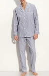 Majestic Cotton Pajamas In Navy