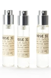 LE LABO ROSE 31 EAU DE PARFUM TRAVEL TUBE REFILL TRIO,J1M4010000