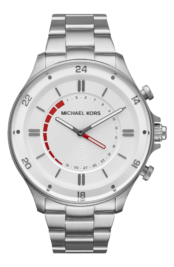 michael kors reid hybrid bracelet watch