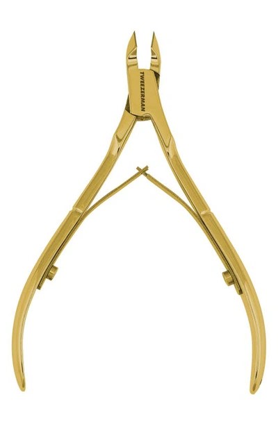 Tweezerman Ultra Precision Cuticle Nipper In Gold