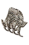 France Luxe Medium Gallery Jaw Clip In Opera Silver