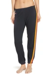 Aviator Nation 5 Stripe Sweatpants Charcoal In Charcoal