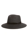 RAG & BONE ZOE WOOL FEDORA - BLACK,W275198NN