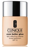 CLINIQUE EVEN BETTER GLOW LIGHT REFLECTING MAKEUP BROAD SPECTRUM SPF 15 - BONE,ZY5X