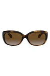 Ray Ban Gradient Nylon Rectangle Sunglasses In Havana