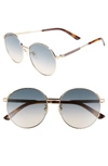 GUCCI 58MM GRADIENT ROUND SUNGLASSES,GG0206SK05258