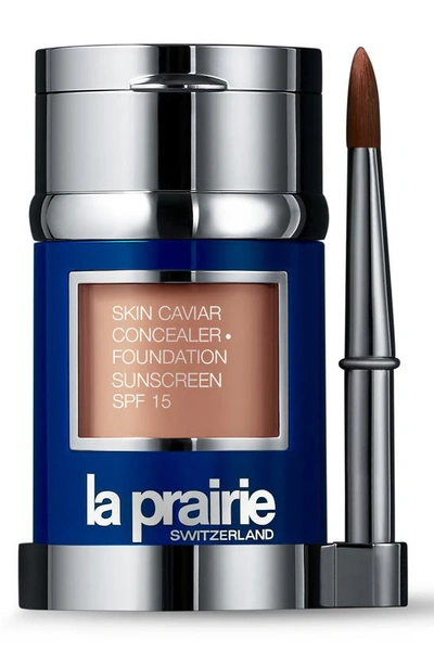 La Prairie Skin Caviar Concealer And Foundation Sunscreen Spf 15, 1.0 Oz./30 ml In Sunset Beige