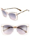 DEREK LAM Clara 55mm Gradient Sunglasses,DLCLASBWNFT55