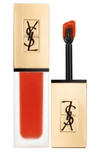 Saint Laurent Tatouage Couture Liquid Matte Lip Stain 2 Crazy Tangerine .20 oz/ 6 ml In 02 Crazy Tangerine