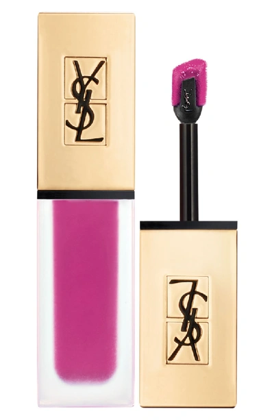 Saint Laurent Women's Tatouage Couture Liquid Matte Lip Stain In 19 Fuchsia Intime