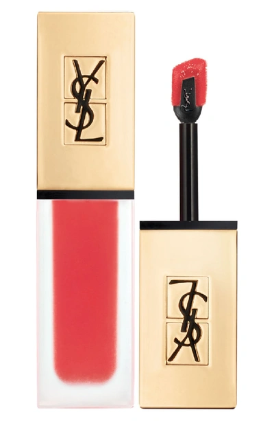 Saint Laurent Tatouage Couture Liquid Matte Lip Stain In 22 Corail Anti-mainstream