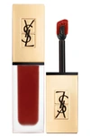 Saint Laurent Tatouage Couture Liquid Matte Lip Stain In 8 Black Red Code