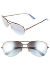 JUICY COUTURE BLACK LABEL 60MM GRADIENT AVIATOR SUNGLASSES - BROWN,JU594S