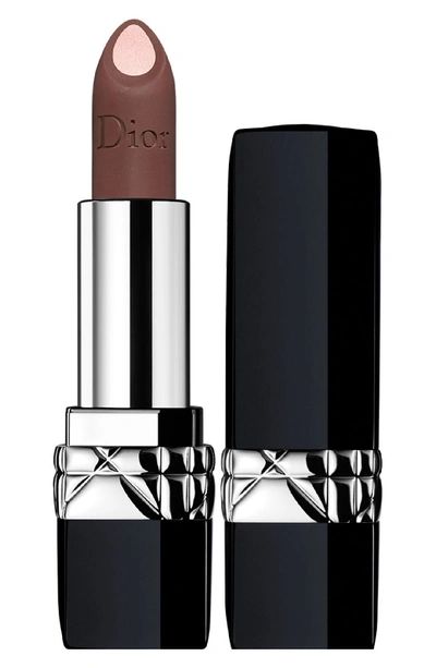 Dior Double Rouge Matte Metal Colour & Couture Contour Lipstick In 510 Jungle Beige