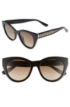 JIMMY CHOO CHANA 52MM GRADIENT SUNGLASSES - BLACK,CHANAS