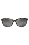 Maui Jim Honi 54mm Polarized Cat Eye Sunglasses - Grey Tortoise Stripe In Grey Tortoise Stripe
