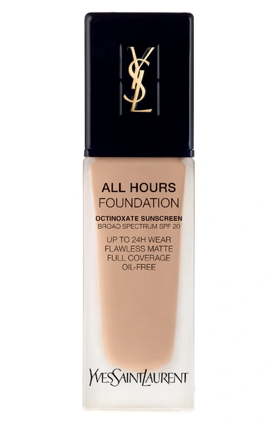 Saint Laurent All Hours Full Coverage Matte Foundation Broad Spectrum Spf 20 In B30 Almond