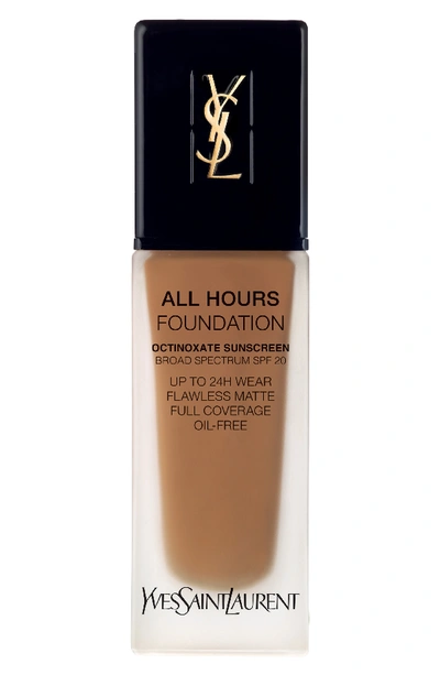 Saint Laurent All Hours Full Coverage Matte Foundation Broad Spectrum Spf 20 In B80 Chocolate