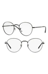 Ray Ban 3582v 51mm Optical Glasses In Matte Black