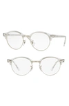Ray Ban 4246v 49mm Optical Glasses In White
