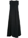 SONG FOR THE MUTE SONG FOR THE MUTE FLARED TWISTED DRESS - BLACK,SS18WDS016WGABNVY12670690