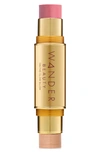 Wander Beauty On-the-glow Blush And Illuminator Soft Pink/ Nude Glow 2 X 0.11 oz/ 3.1 G In Soft Pink/nude Glow