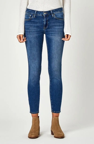 Mavi Adriana Ankle Mid Rise Super Skinny Jeans In Mid Supersoft