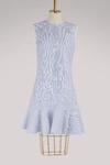 VICTORIA VICTORIA BECKHAM SLEEVELESS SHIRT DRESS,DRVV 533 SS18/WHITE/BLUE