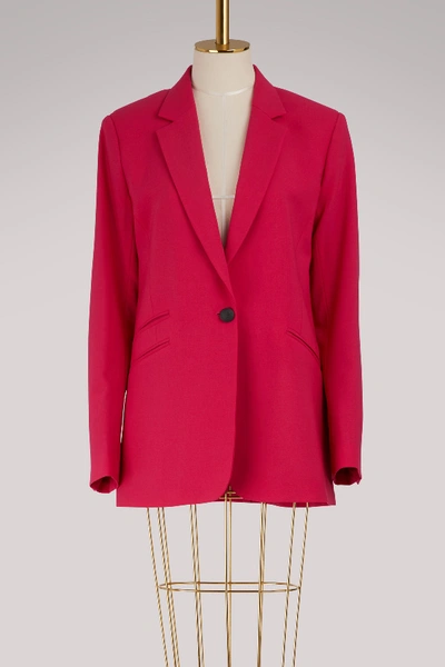Rag & Bone Ridley Notched-lapel Blazer Jacket In Pink