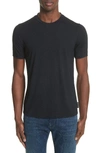 Emporio Armani Basic Short-sleeve Solid Crewneck T-shirt In Navy