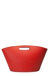 GUCCI LOGO RUBBER BUCKET TOTE - RED,511261J3200