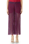 GUCCI GG MACRAME WIDE LEG PANTS,512804ZKT15