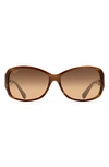 Maui Jim Women's Nalani Polarized Square Sunglasses, 61mm In Bronze Mirror Polarized