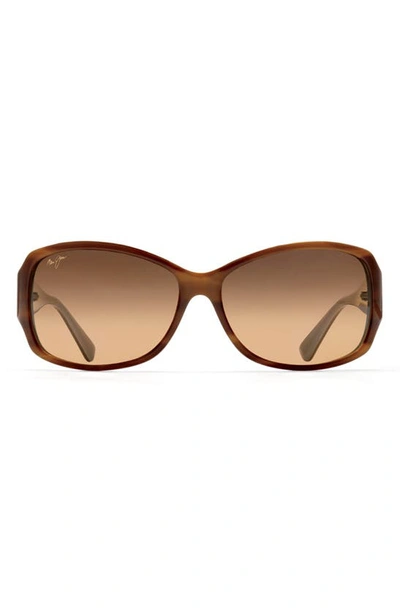 Maui Jim Women's Nalani Polarized Square Sunglasses, 61mm In Bronze Mirror Polarized