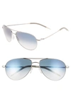 OLIVER PEOPLES BENEDICT 59MM PHOTOCHROMIC GRADIENT AVIATOR SUNGLASSES,OV1002S-1659W