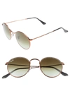 Ray Ban Icons 50mm Retro Sunglasses In Green/ Brown