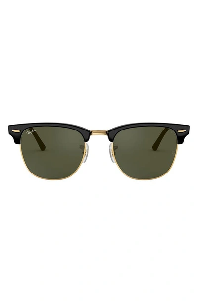 Ray Ban 'clubmaster' 49mm Sunglasses In Black/ Gold