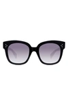 Celine Square Gradient Acetate Sunglasses In Black/ Smoke