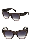 Celine 50mm Gradient Butterfly Sunglasses - Dark Grey/ Smoke In Dark Grey/ Smoke
