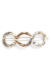 FRANCE LUXE FRANCE LUXE TRIPLE CIRCLE TIGE BOULE BARRETTE,10003