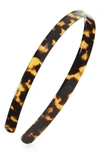 France Luxe Skinny Headband In Tokyo Tort