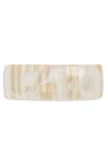 France Luxe 'volume' Rectangle Barrette In Alba