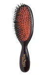 MASON PEARSON POCKET MIXTURE NYLON & BOAR BRISTLE BRUSH FOR SHORT COARSE TO NORMAL HAIR,MP-POC-MIX WHITE