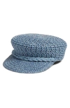 ERIC JAVITS CAPITAN SQUISHEE CAP - BLUE,13991