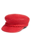 ERIC JAVITS CAPITAN SQUISHEE CAP - RED,13991